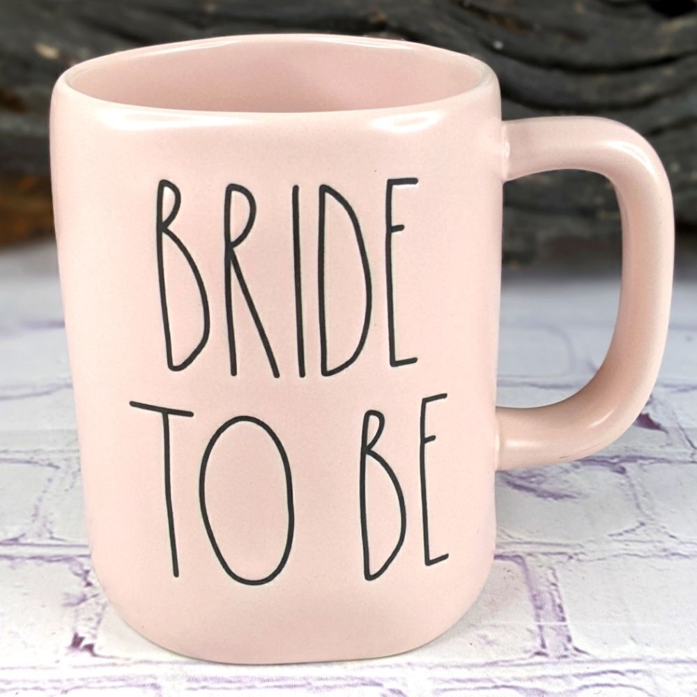 Rae Dunn BRIDE TO BE Pink Ceramic Mug